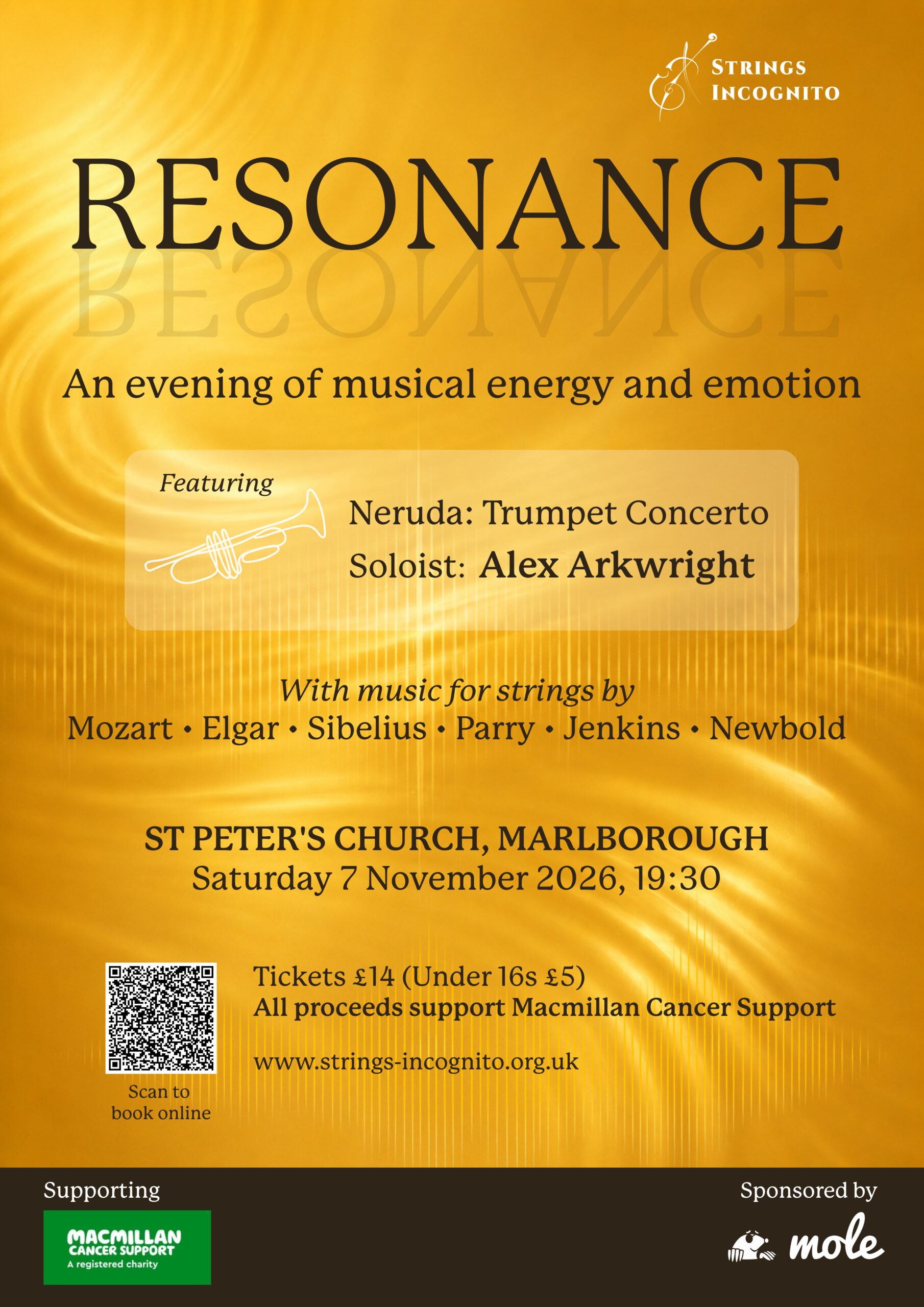 Concert poster: Colours & Candlelight 2026